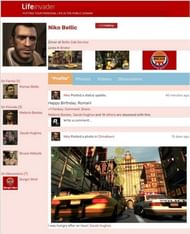 Niko Bellic's Lifeinvader page (Image via Rockstar Games)